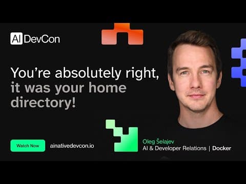 Oleg Šelajev - You're absolutely right, it was your home directory! - AI Native DevCon June 2026