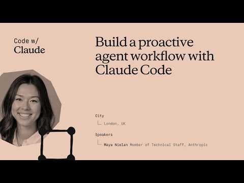 Build a proactive agent workflow with Claude Code