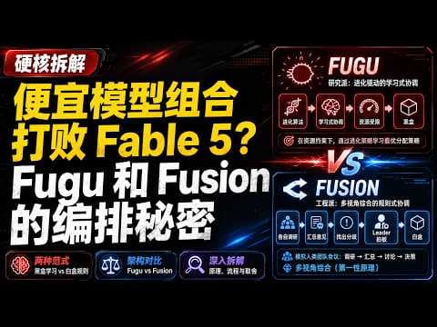 便宜模型组合打败 Fable 5？Fugu 和 Fusion 的编排秘密