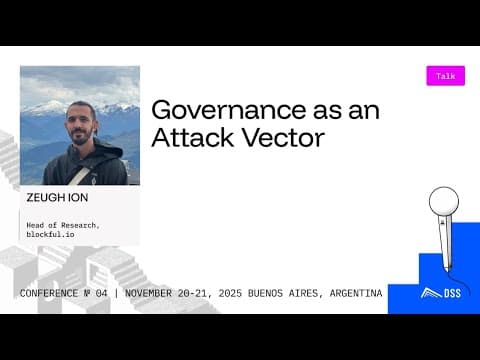Governance as an Attack Vector