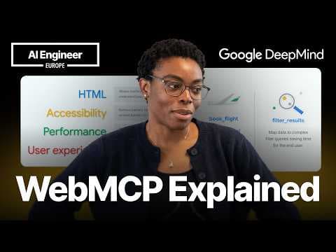 The agent-ready web: Simplify user actions with WebMCP — Tara Agyemang, Google