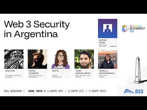 DSS Webinar on June 18th | Web 3 Security in Argentina