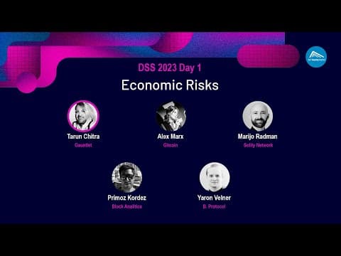DeFi security Summit  2023 - Session 5: Economic Risks Panel