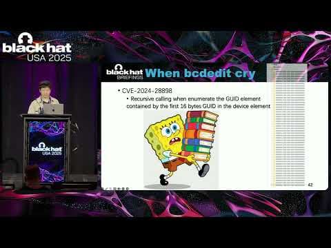 Black Hat USA 2025 | Booting into Breaches: Hunting Windows SecureBoot's Remote Attack Surfaces