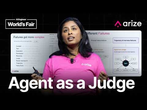 The Future of Evals: From LLM as a Judge to Agent as a Judge — Aparna Dhinakaran, Arize AI