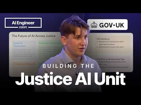 Shipping Production AI Inside Government — William Tarr, Ministry of Justice (DO NOT PUBLISH)