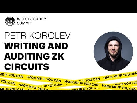 Writing and Auditing ZK Circuits — Petr Korolev | OXORIO