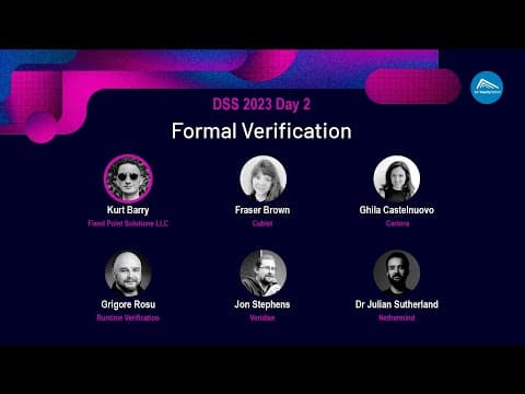 DeFi security Summit  2023 - Session 14: Formal Verification Panel