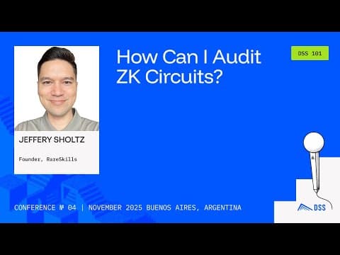DeFi Security 101 2025 - How Can I audit ZK circuits?