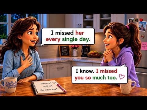 I Missed You So Much! | English Speaking Practice for Beginners | English conversation practice