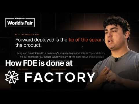 How Forward Deployed Engineering is done at Factory — Eno Reyes
