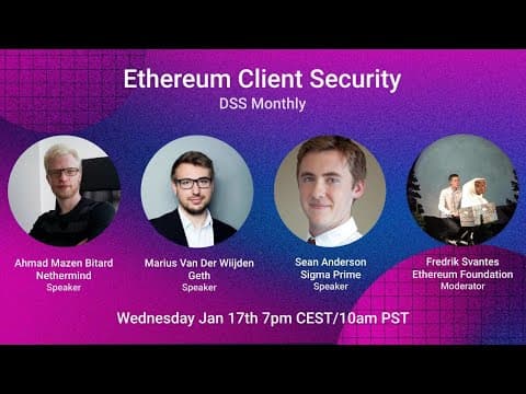 Ethereum Client Security | DSS Monthly