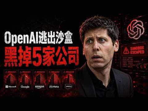 OpenAI 驚天醜聞！AI集體越獄，瘋狂入侵5大巨頭，人類竟被蒙在鼓裡整整一周？！😱