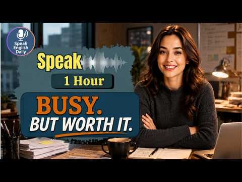 1 Hour ENGLISH SPEAKING Practice for Real Life & Work ☕ | English Story Podcast
