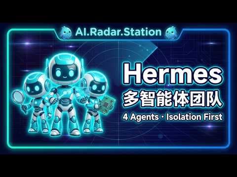 🤔🤔还在逼 AI 包揽一切?手把手搭建 Hermes Agent多智能体团队🔥🔥