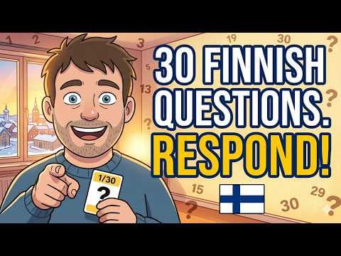 Finnish Speaking Practice: 30 Everyday Scenarios for YKI Test (A2-B1) | Puheharjoitus