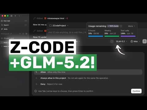 FULLY FREE GLM-5.2 + Z-Code: This is ACTUALLY GOOD!