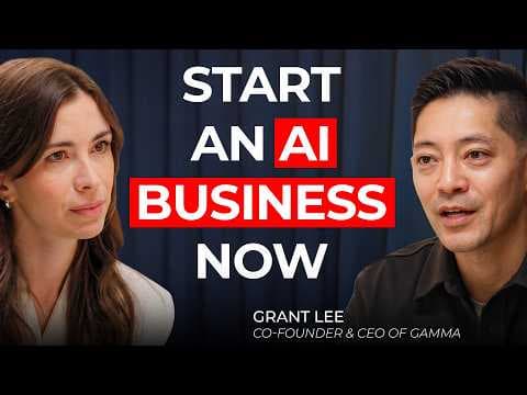 $2.1B AI CEO: The Beginner's Playbook to a Profitable AI Startup in 2026 | Grant Lee, CEO Gamma