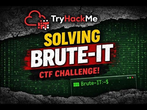 TryHackMe Brute-It Walkthrough 🔐 | CTF Writeup for Beginners