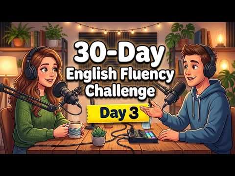 Day 3 : Speak English in 30 Days! 99 Sentences Shadowing Practice | English Podcast