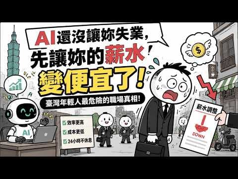 AI還沒讓妳失業,先讓妳的薪水變便宜了!臺灣年輕人最危險的職場真相!