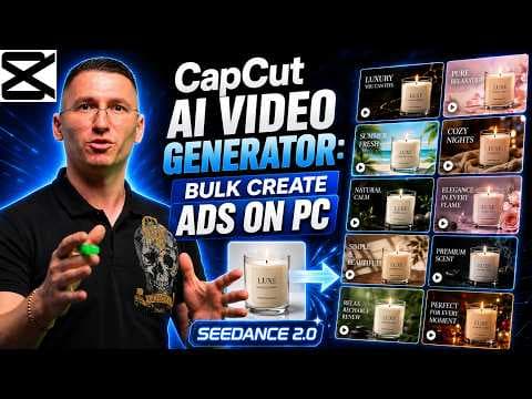CapCut AI Video Generator: Bulk Create Ads on PC